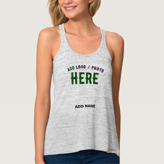 STYLISH MODERN CUSTOMIZABLE ASH VERIFIED BRANDED TANK TOP (Front)