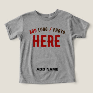 STYLISH MODERN CUSTOMIZABLE ASH VERIFIED BRANDED TODDLER T-SHIRT