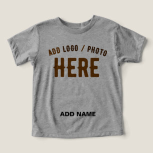 STYLISH MODERN CUSTOMIZABLE ASH VERIFIED BRANDED TODDLER T-SHIRT