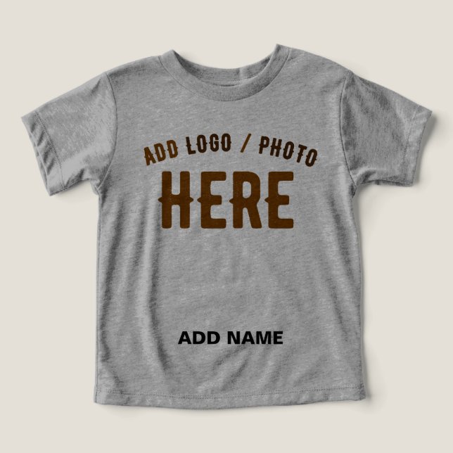 STYLISH MODERN CUSTOMIZABLE ASH VERIFIED BRANDED TODDLER T-SHIRT (Design Front)