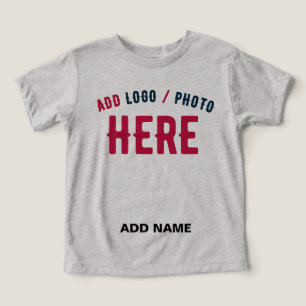 STYLISH MODERN CUSTOMIZABLE ASH VERIFIED BRANDED TODDLER T-SHIRT