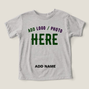STYLISH MODERN CUSTOMIZABLE ASH VERIFIED BRANDED TODDLER T-SHIRT