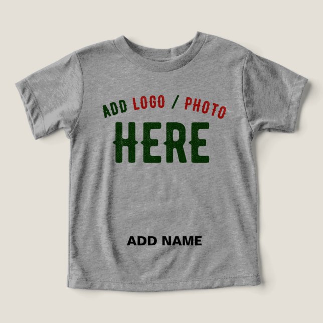 STYLISH MODERN CUSTOMIZABLE ASH VERIFIED BRANDED TODDLER T-SHIRT (Design Front)
