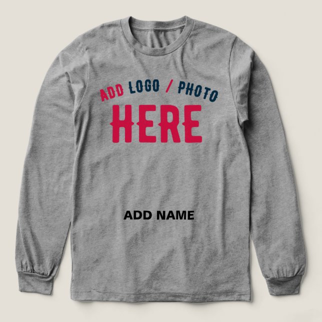 STYLISH MODERN CUSTOMIZABLE ASH VERIFIED BRANDED Tri-Blend SHIRT (Design Front)
