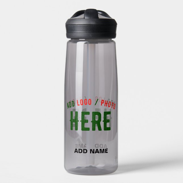 STYLISH MODERN CUSTOMIZABLE ASH VERIFIED BRANDED WATER BOTTLE (Front)