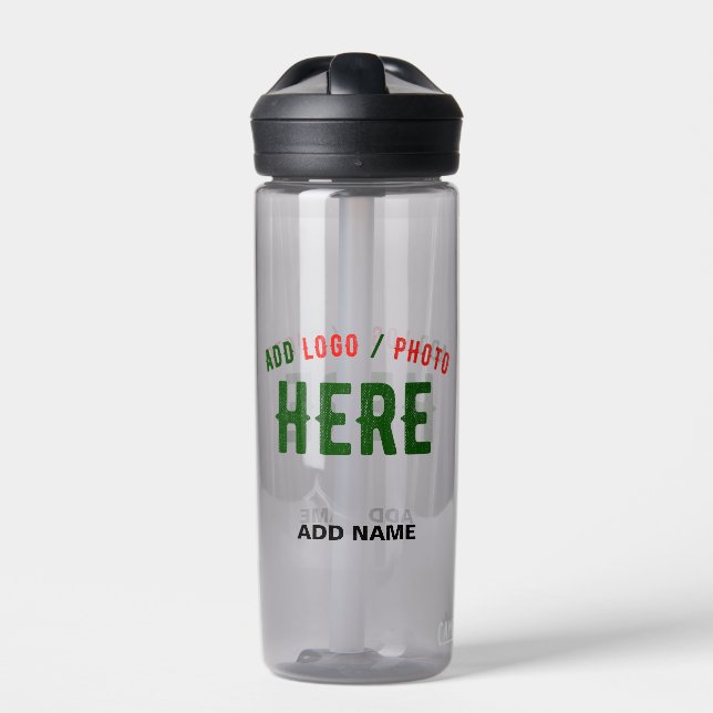 STYLISH MODERN CUSTOMIZABLE ASH VERIFIED BRANDED WATER BOTTLE (Front)