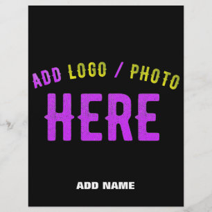 STYLISH MODERN CUSTOMIZABLE BLACK VERIFIED BRAND FLYER