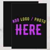 STYLISH MODERN CUSTOMIZABLE BLACK VERIFIED BRANDED (Front/Back)