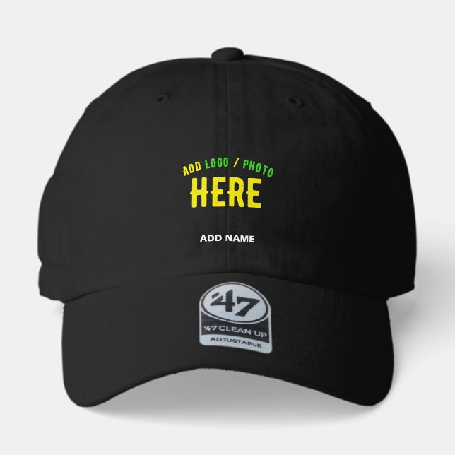 STYLISH MODERN CUSTOMIZABLE BLACK VERIFIED BRANDED 47 BRAND HAT (Front)