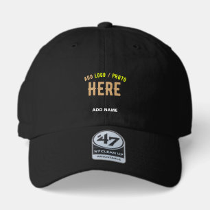 STYLISH MODERN CUSTOMIZABLE BLACK VERIFIED BRANDED 47 BRAND HAT