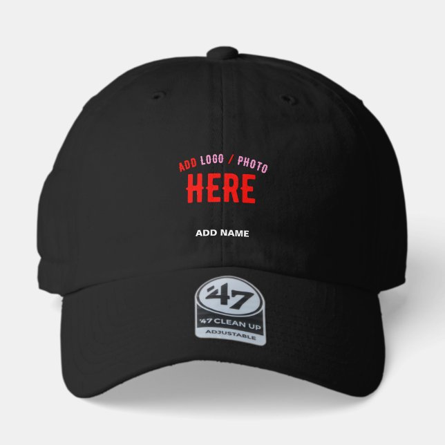 STYLISH MODERN CUSTOMIZABLE BLACK VERIFIED BRANDED 47 BRAND HAT (Front)