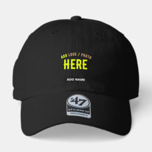 STYLISH MODERN CUSTOMIZABLE BLACK VERIFIED BRANDED 47 BRAND HAT