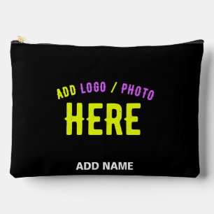 STYLISH MODERN CUSTOMIZABLE BLACK VERIFIED BRANDED ACCESSORY POUCH