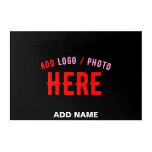 STYLISH MODERN CUSTOMIZABLE BLACK VERIFIED BRANDED ACRYLIC PRINT