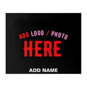 STYLISH MODERN CUSTOMIZABLE BLACK VERIFIED BRANDED ACRYLIC PRINT