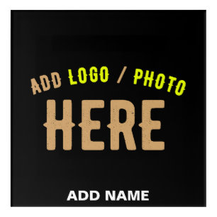 STYLISH MODERN CUSTOMIZABLE BLACK VERIFIED BRANDED ACRYLIC PRINT