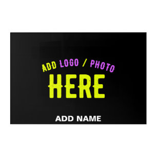 STYLISH MODERN CUSTOMIZABLE BLACK VERIFIED BRANDED ACRYLIC PRINT