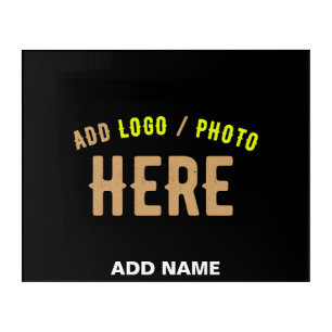 STYLISH MODERN CUSTOMIZABLE BLACK VERIFIED BRANDED ACRYLIC PRINT