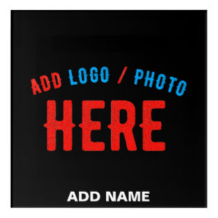 STYLISH MODERN CUSTOMIZABLE BLACK VERIFIED BRANDED ACRYLIC PRINT