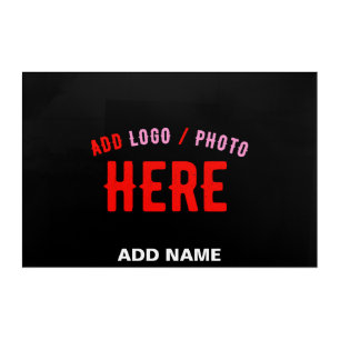 STYLISH MODERN CUSTOMIZABLE BLACK VERIFIED BRANDED ACRYLIC PRINT