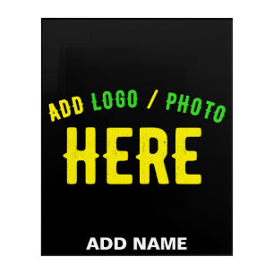 STYLISH MODERN CUSTOMIZABLE BLACK VERIFIED BRANDED ACRYLIC PRINT