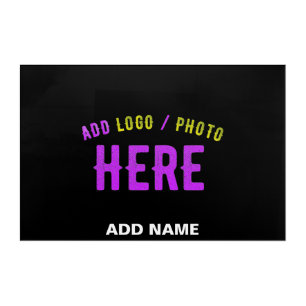 STYLISH MODERN CUSTOMIZABLE BLACK VERIFIED BRANDED ACRYLIC PRINT