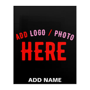 STYLISH MODERN CUSTOMIZABLE BLACK VERIFIED BRANDED ACRYLIC PRINT