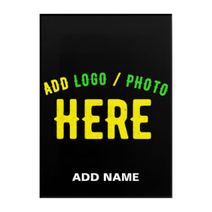 STYLISH MODERN CUSTOMIZABLE BLACK VERIFIED BRANDED ACRYLIC PRINT