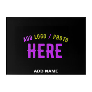 STYLISH MODERN CUSTOMIZABLE BLACK VERIFIED BRANDED ACRYLIC PRINT
