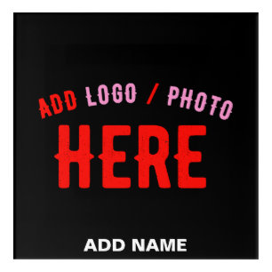 STYLISH MODERN CUSTOMIZABLE BLACK VERIFIED BRANDED ACRYLIC PRINT