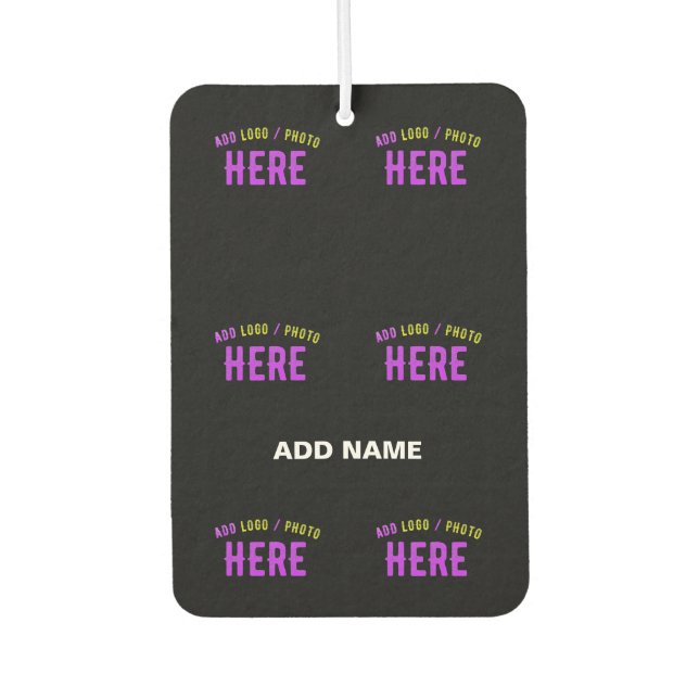 STYLISH MODERN CUSTOMIZABLE BLACK VERIFIED BRANDED AIR FRESHENER (Front)