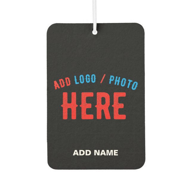 STYLISH MODERN CUSTOMIZABLE BLACK VERIFIED BRANDED AIR FRESHENER (Front)