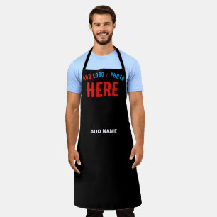 STYLISH MODERN CUSTOMIZABLE BLACK VERIFIED BRANDED APRON