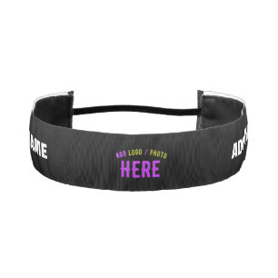 STYLISH MODERN CUSTOMIZABLE BLACK VERIFIED BRANDED ATHLETIC HEADBAND