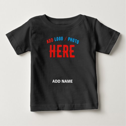 STYLISH MODERN CUSTOMIZABLE BLACK VERIFIED BRANDED BABY T_Shirt