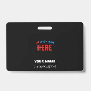 STYLISH MODERN CUSTOMIZABLE BLACK VERIFIED BRANDED BADGE