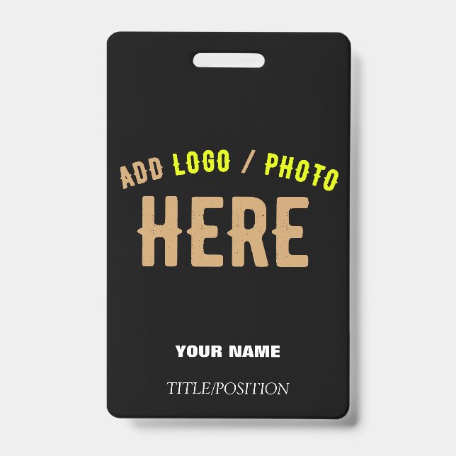 STYLISH MODERN CUSTOMIZABLE BLACK VERIFIED BRANDED BADGE (Front)