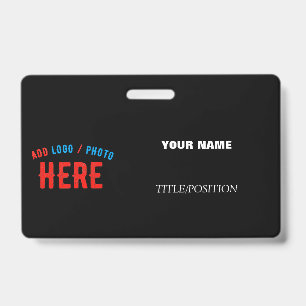 STYLISH MODERN CUSTOMIZABLE BLACK VERIFIED BRANDED BADGE