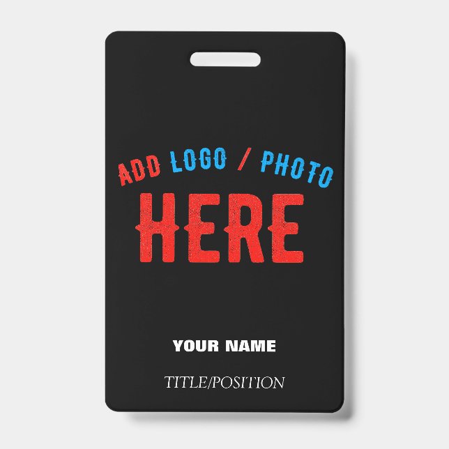 STYLISH MODERN CUSTOMIZABLE BLACK VERIFIED BRANDED BADGE (Front)
