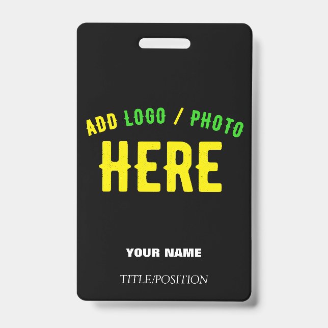 STYLISH MODERN CUSTOMIZABLE BLACK VERIFIED BRANDED BADGE (Front)