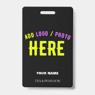STYLISH MODERN CUSTOMIZABLE BLACK VERIFIED BRANDED BADGE