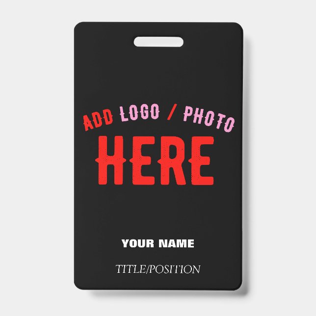 STYLISH MODERN CUSTOMIZABLE BLACK VERIFIED BRANDED BADGE (Front)
