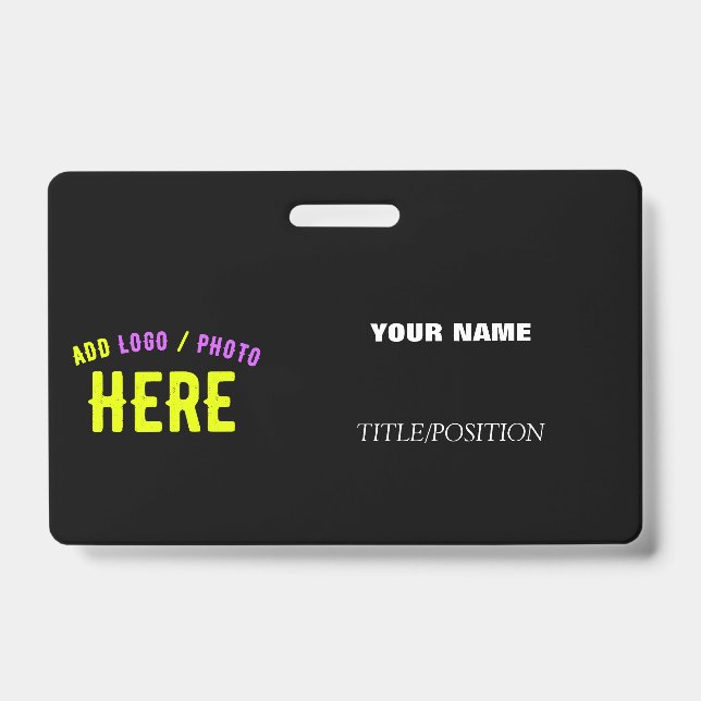 STYLISH MODERN CUSTOMIZABLE BLACK VERIFIED BRANDED BADGE (Front)