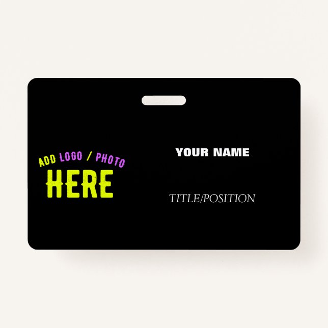 STYLISH MODERN CUSTOMIZABLE BLACK VERIFIED BRANDED BADGE (Front)