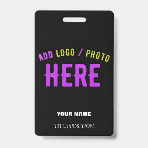 STYLISH MODERN CUSTOMIZABLE BLACK VERIFIED BRANDED BADGE