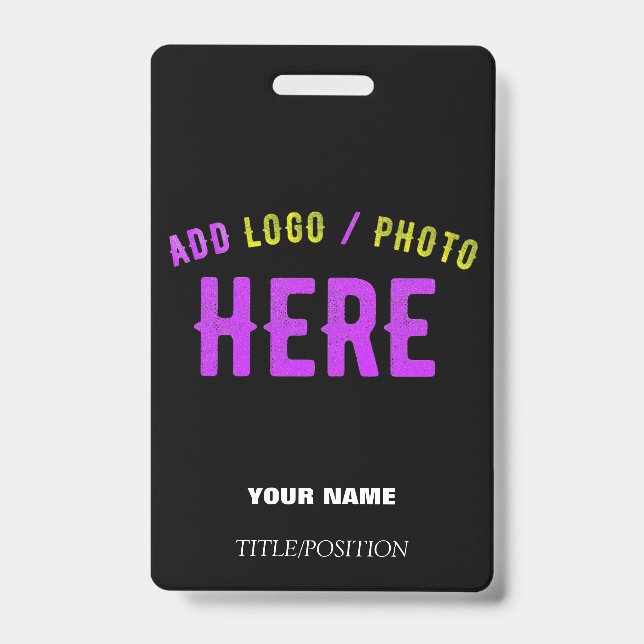 STYLISH MODERN CUSTOMIZABLE BLACK VERIFIED BRANDED BADGE (Front)