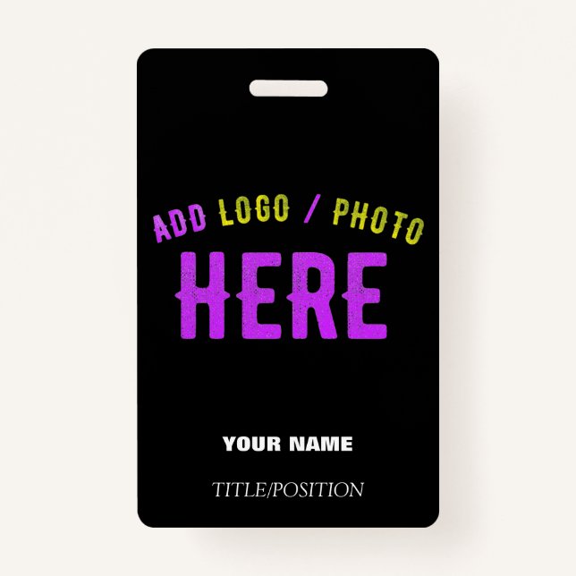STYLISH MODERN CUSTOMIZABLE BLACK VERIFIED BRANDED BADGE (Front)