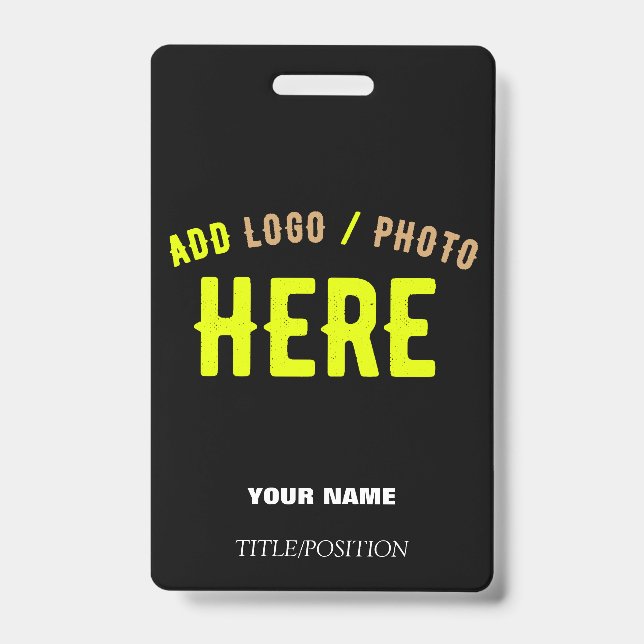 STYLISH MODERN CUSTOMIZABLE BLACK VERIFIED BRANDED BADGE (Front)