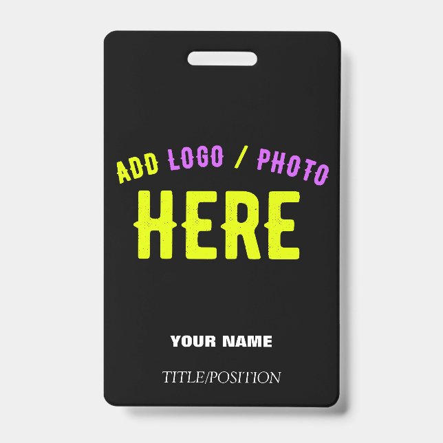 STYLISH MODERN CUSTOMIZABLE BLACK VERIFIED BRANDED BADGE (Front)