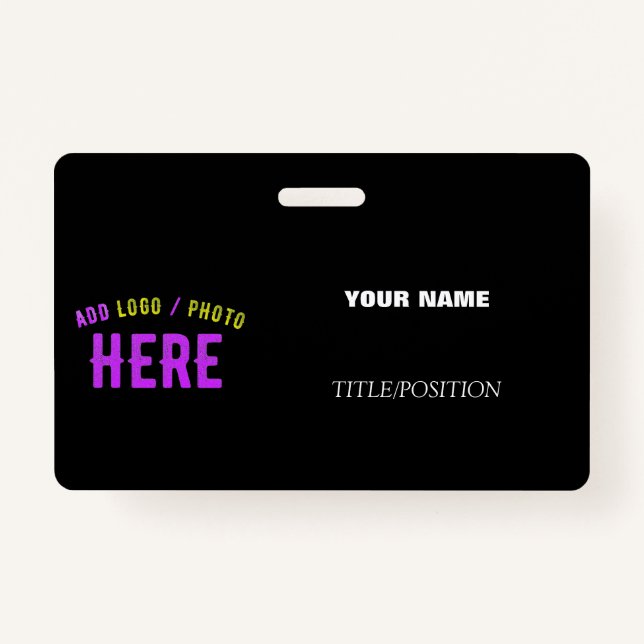 STYLISH MODERN CUSTOMIZABLE BLACK VERIFIED BRANDED BADGE (Front)